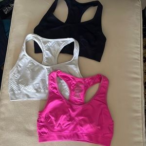 Bundle of 3 sports bras (unknown size small)